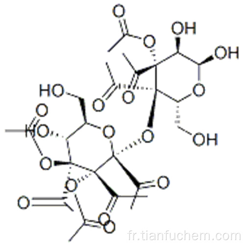 bD-glucopyranose, 4-0- (2,3,4,6-tétra-O-acétyl-aD-glucopyranosyl) -, 1,2,3,6-tétraacétate CAS 22352-19-8